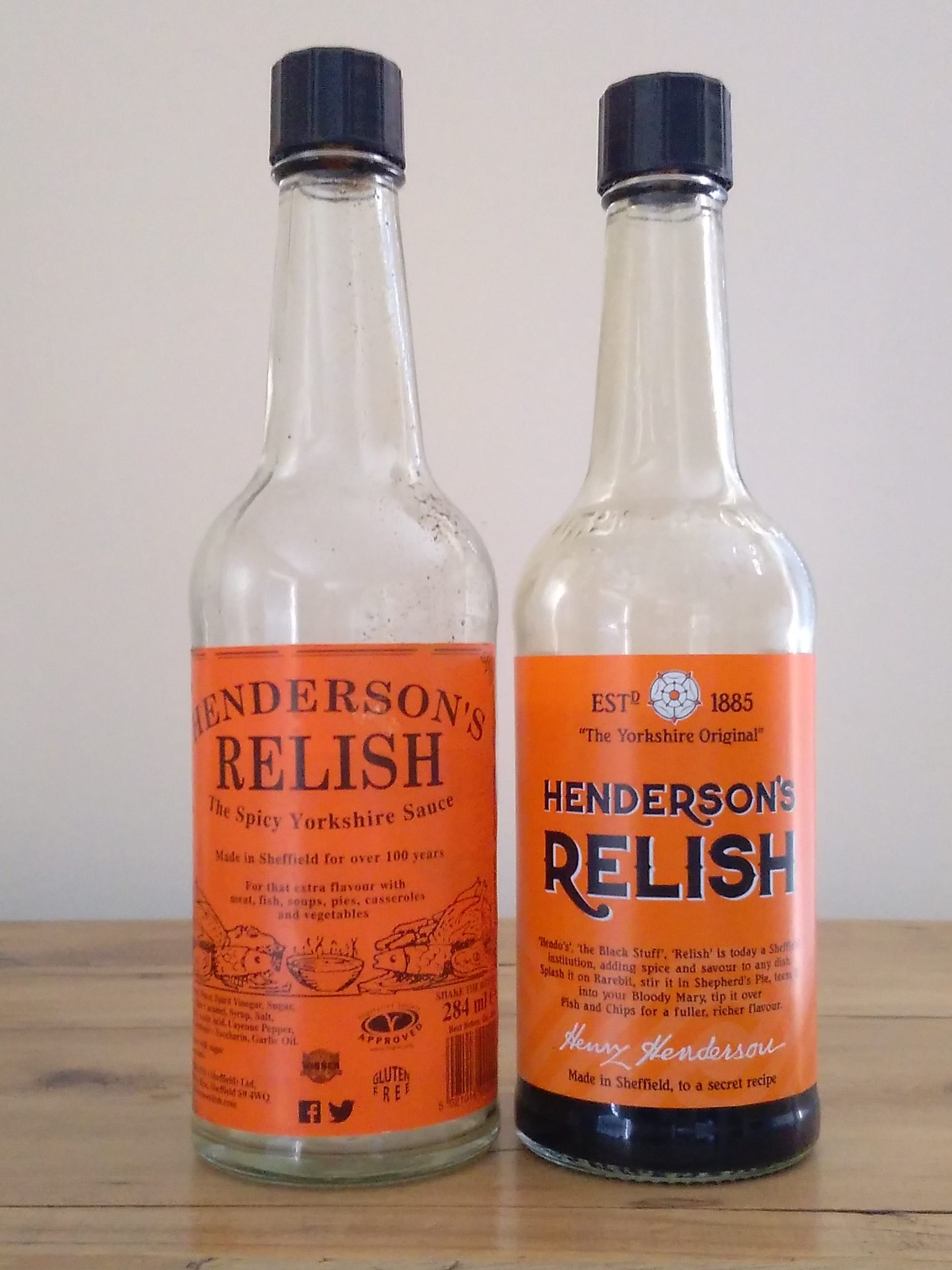 Henderson's Relish old v new